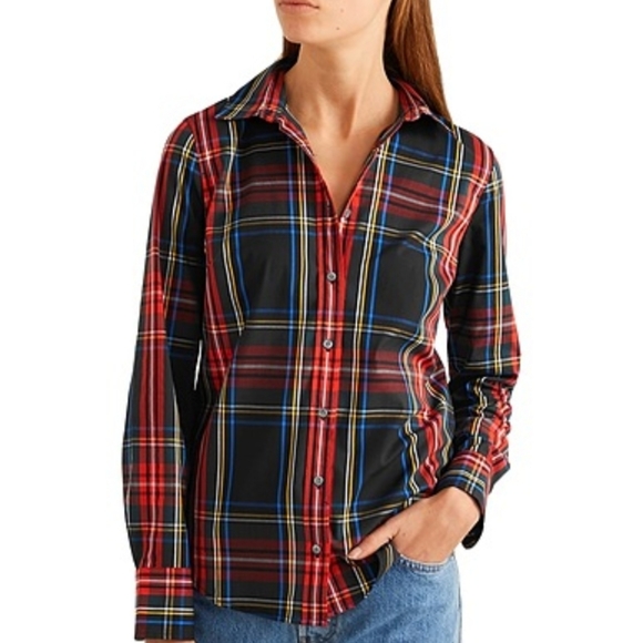 J. Crew Tops - New J. Crew button down Stewart plaid shirt